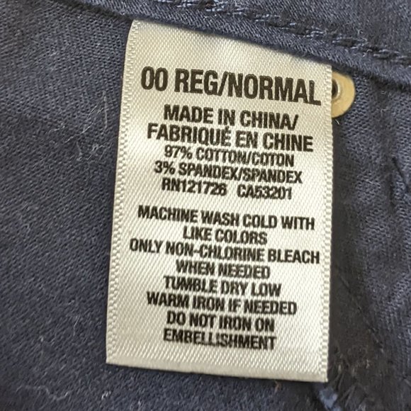 Aeropostale Lola Dark Blue Wash Low rise Size 0 - Picture 12 of 14